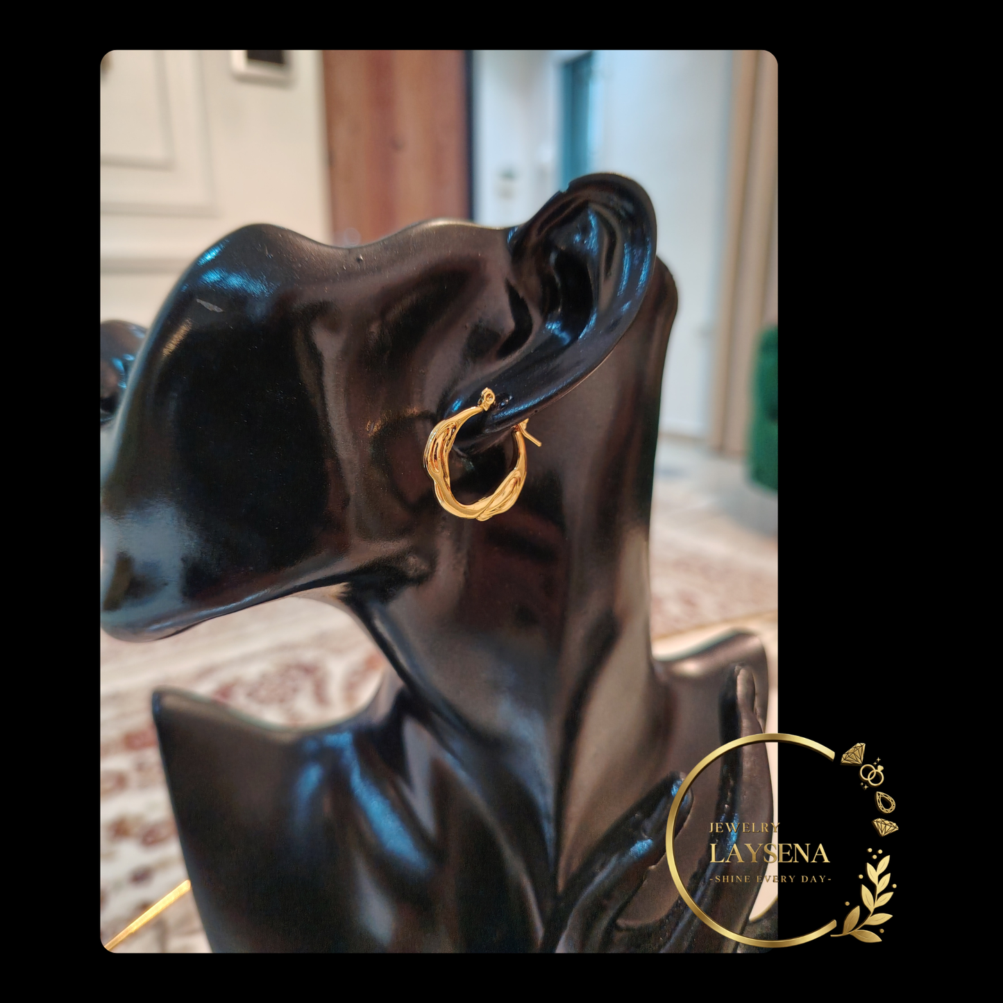 Boucles d’Oreilles Hoop Torsadé - ADULTE