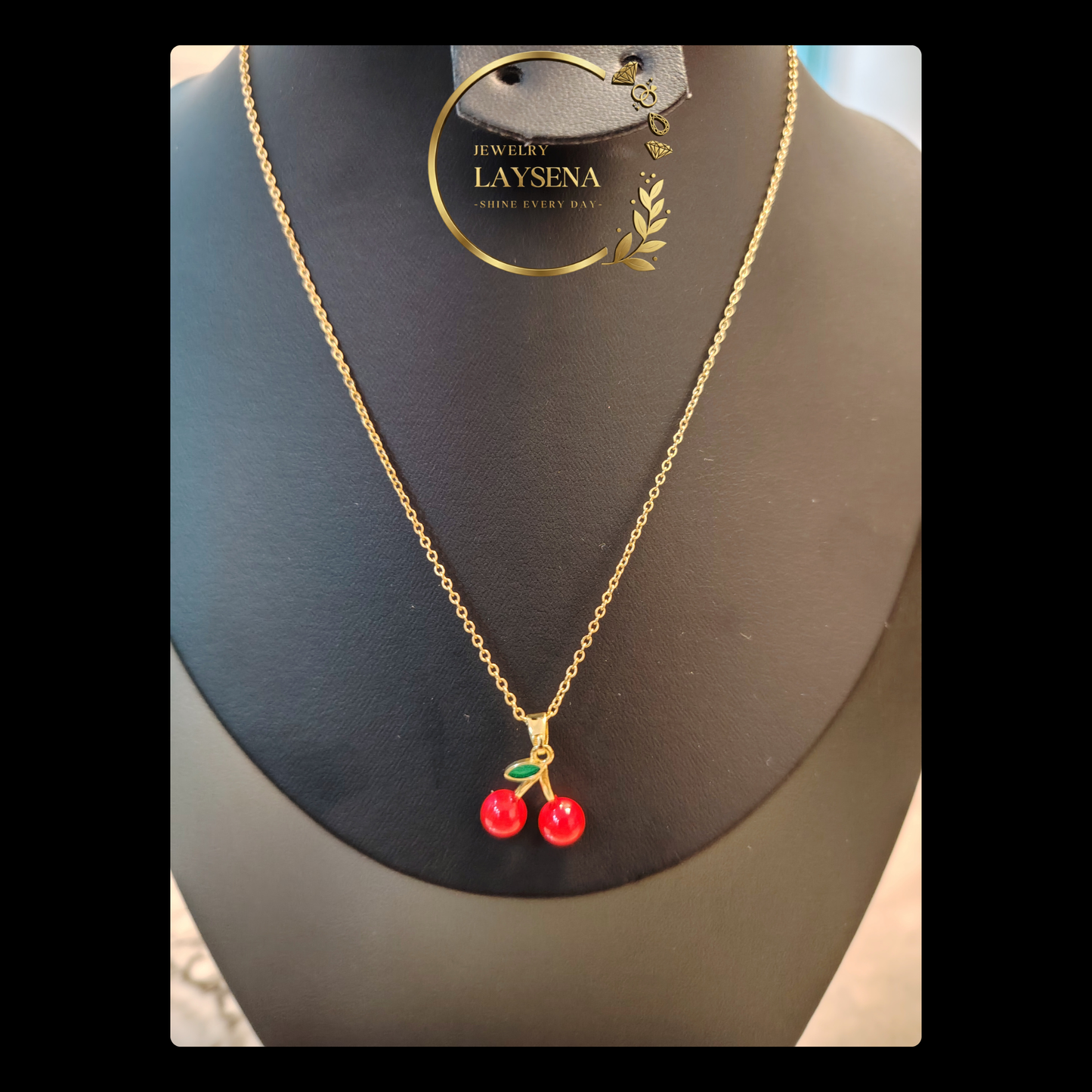 Collier Cerises simple