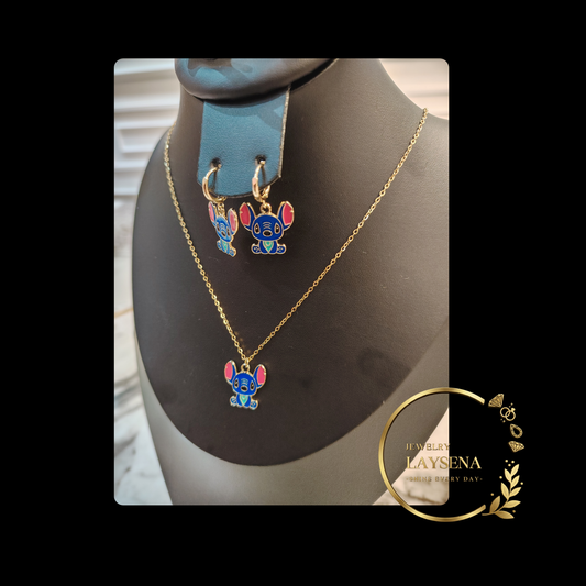 model Stitch - Ensemble coloré Bleu/Vert/Rouge