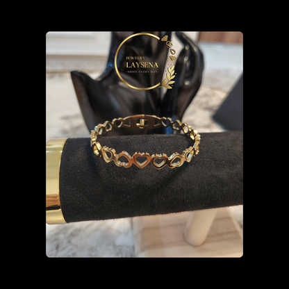 Bracelet Cœur en Acier Inoxydable