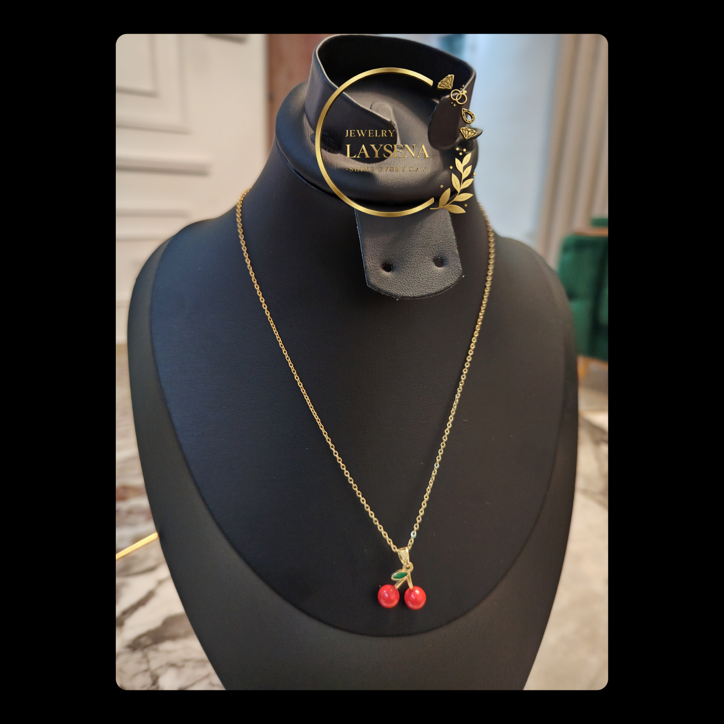 Collier Cerises simple