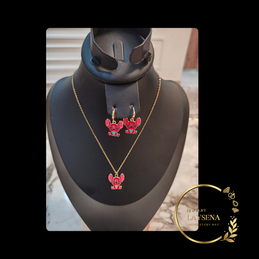 model Stitch - Ensemble coloré Bleu/Vert/Rouge