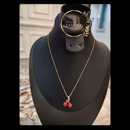 Collier Cerises simple