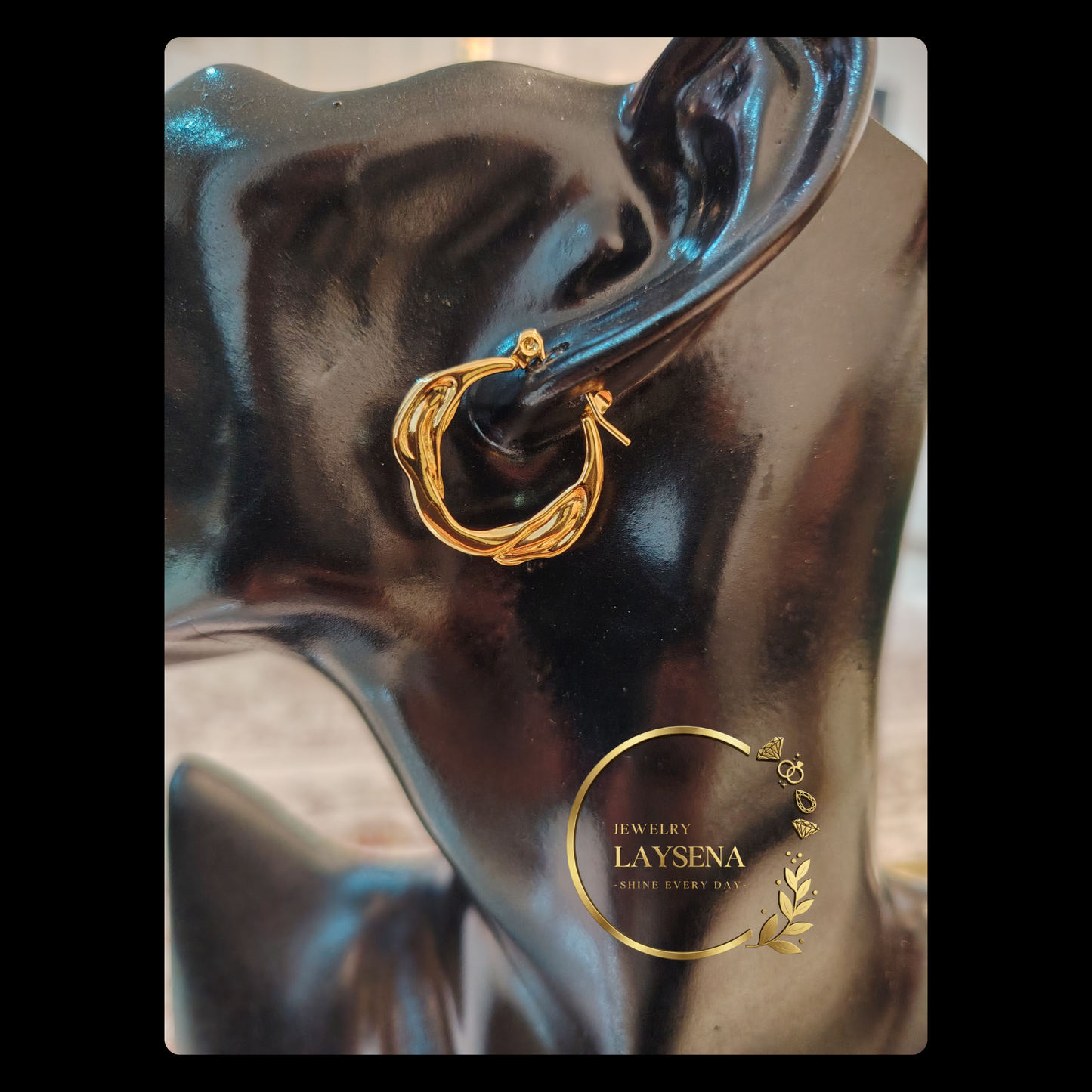 Boucles d’Oreilles Hoop Torsadé - ADULTE