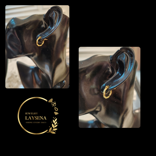 Boucles d’Oreilles Hoop Torsadé – Fillette