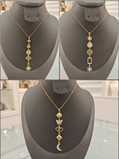 Collier Superposé Étoiles & Lune