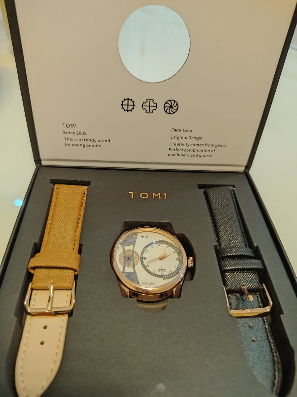 Montre homme Squelette "Face Gear" Automatique – Tomi