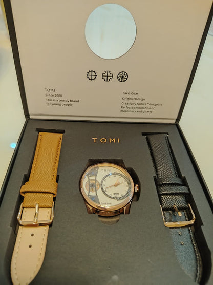Montre homme Squelette "Face Gear" Automatique – Tomi