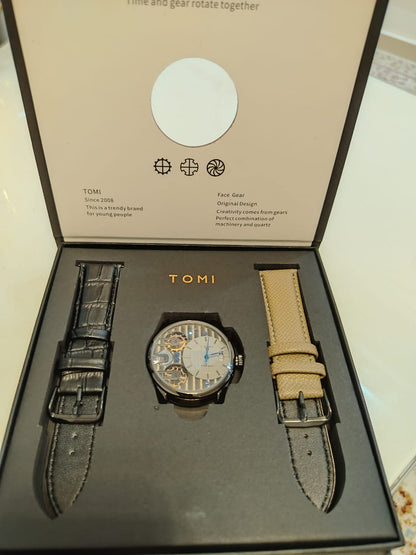 Montre homme Squelette "Face Gear" Automatique – Tomi