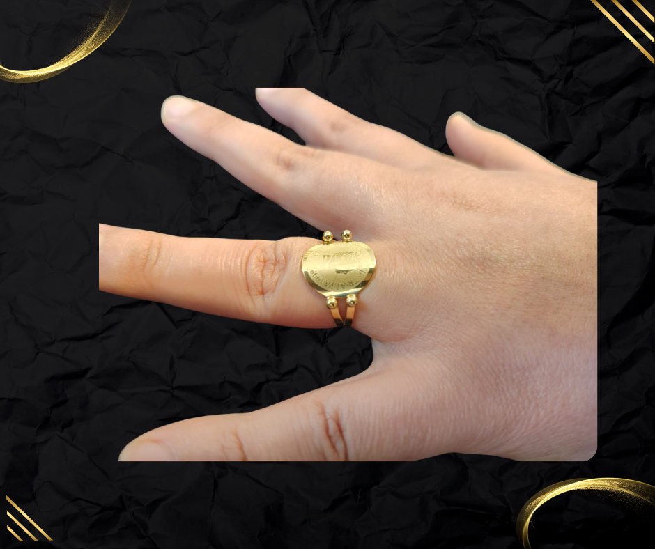 Bague Lyra – Chevalière Dorée