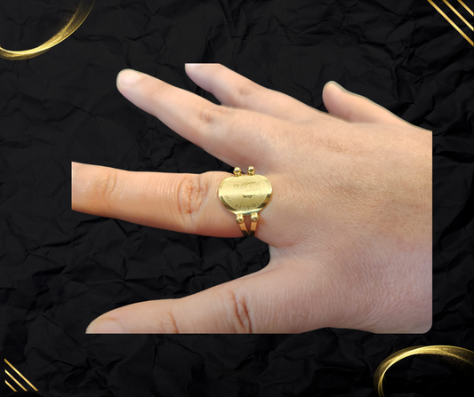 Bague Lyra – Chevalière Dorée