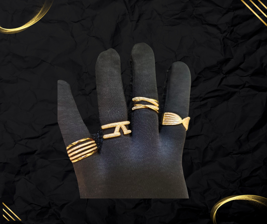 Set Prestige – Collection de 4 Bagues Dorées