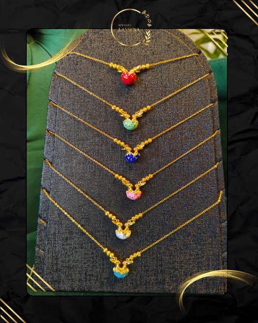 Collier Kangourou – Pendentif Émaillé Coloré Doré