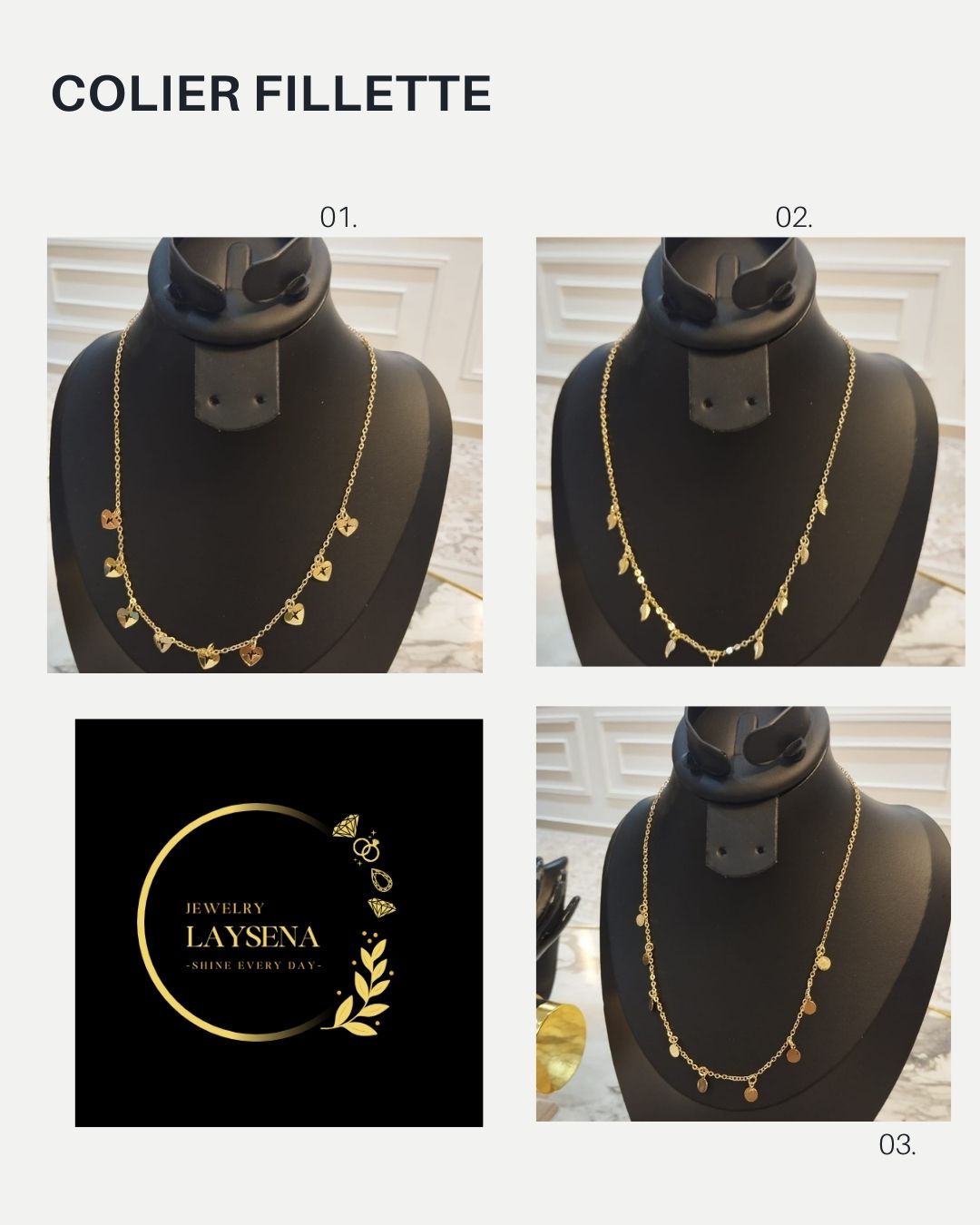 COLLIER FILLETTE LAYSENA JEWELRY – ÉLÉGANCE DÉLICATE